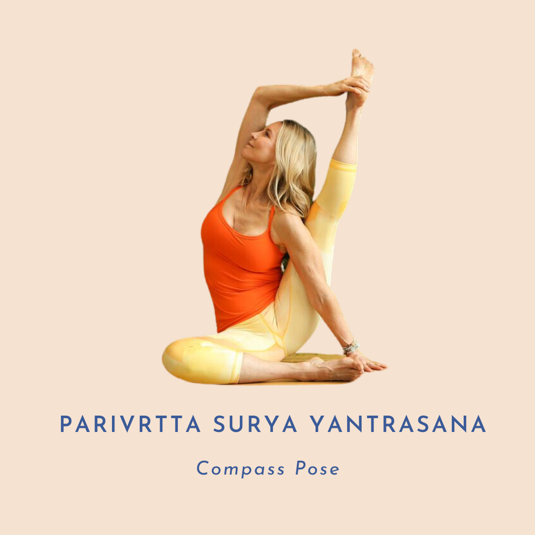 Compass Pose Parivrtta Surya Yantrasana Yoga Namastacy